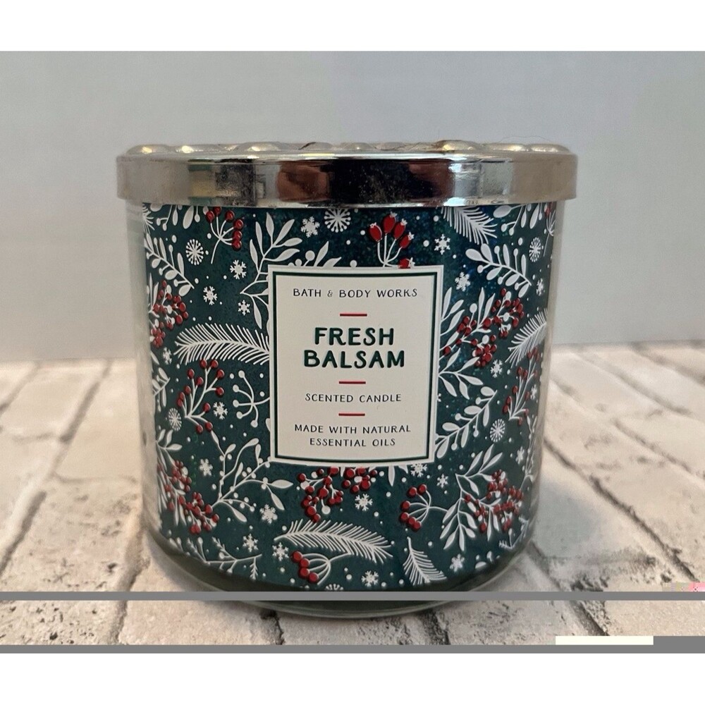 Bath & Body Works 3-Wick Candle FRESH BALSAM 14.5 oz New